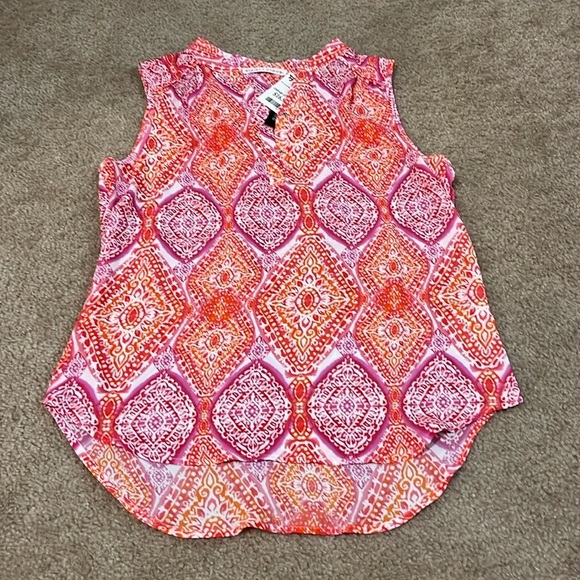 Violet and Claire Colorful Small Sleeveless Blouse Casual Summer - Picture 1 of 3